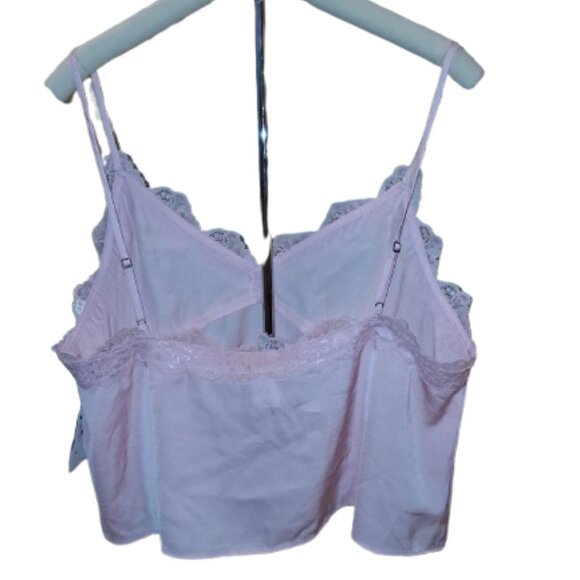 Abound Pink Lace Trim Cami Top – Size Large – NWT - Picture 2 of 2